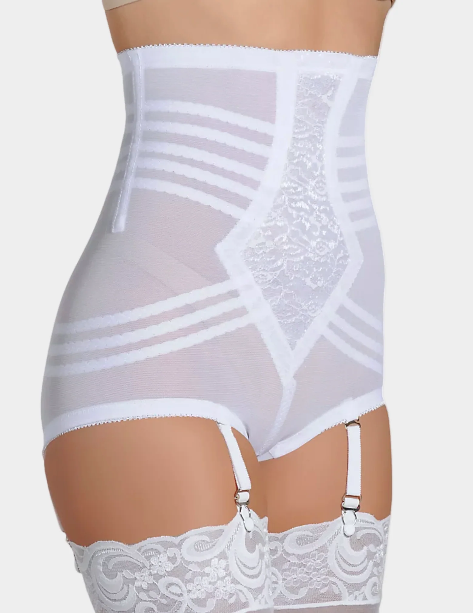 High Waist Firm Shaping Panty with Zipper with Hook and Eye