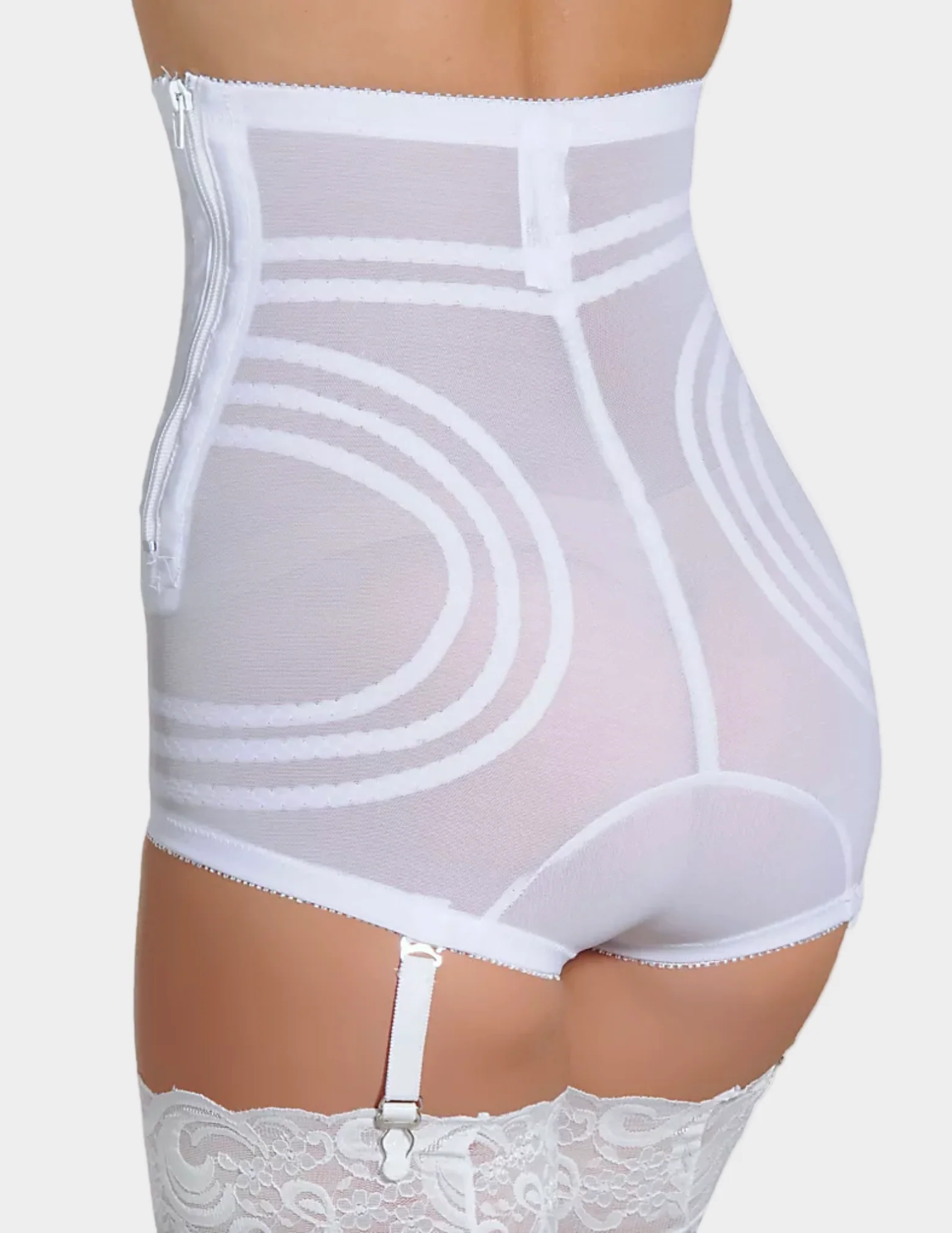 High Waist Firm Shaping Panty with Zipper with Hook and Eye - Image 2