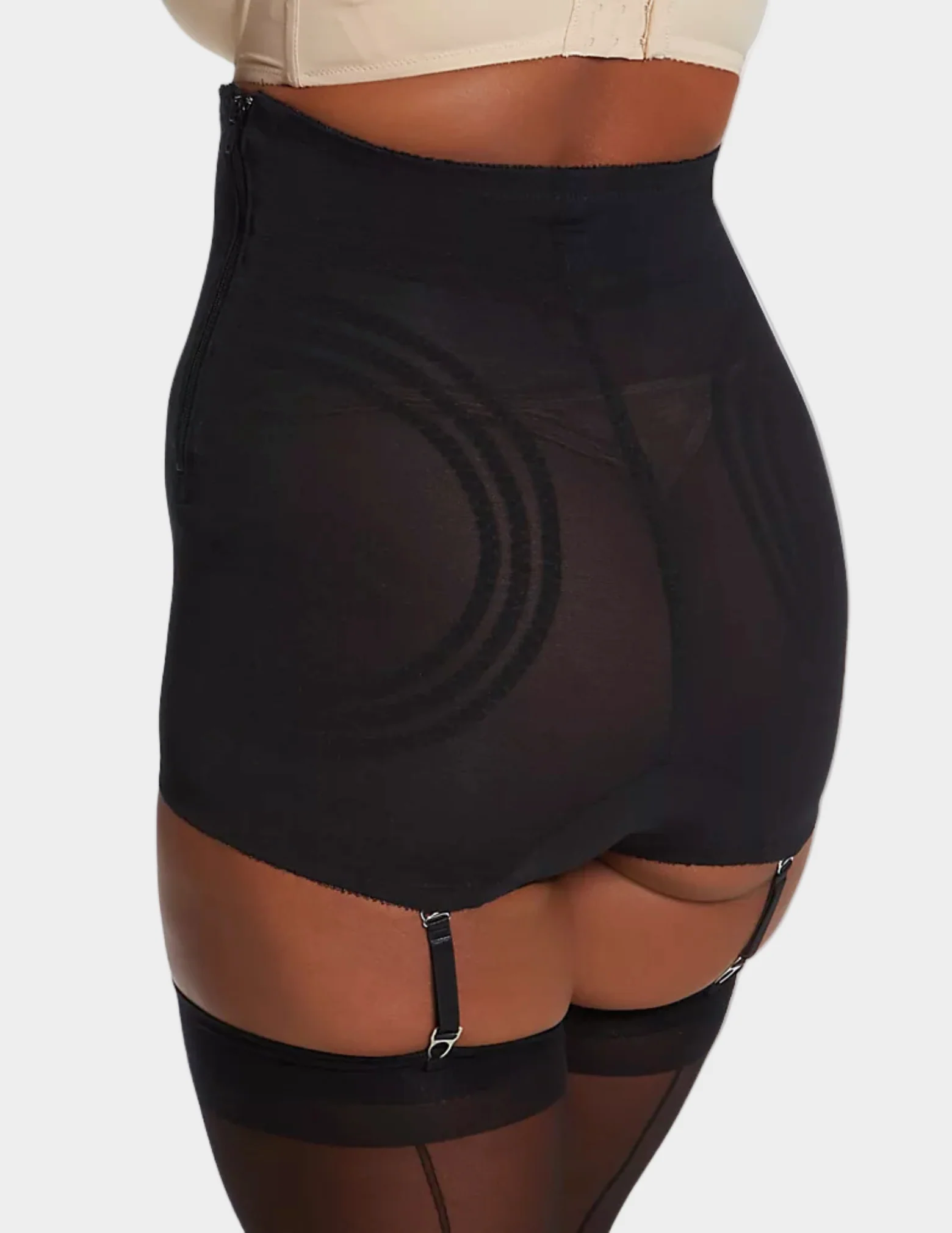 High Waist Firm Shaping Panty with Zipper with Hook and Eye - Image 4