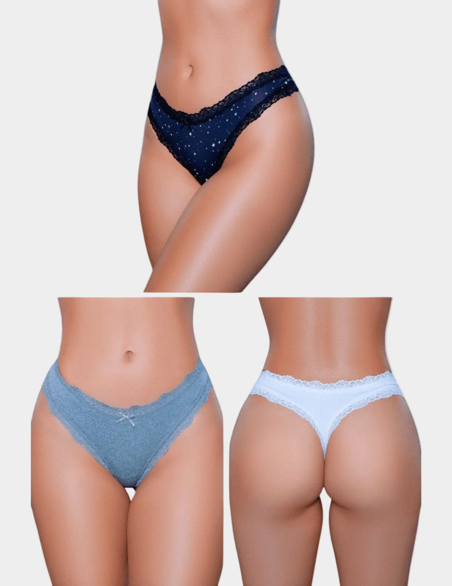 Jade Thong 3 Pack