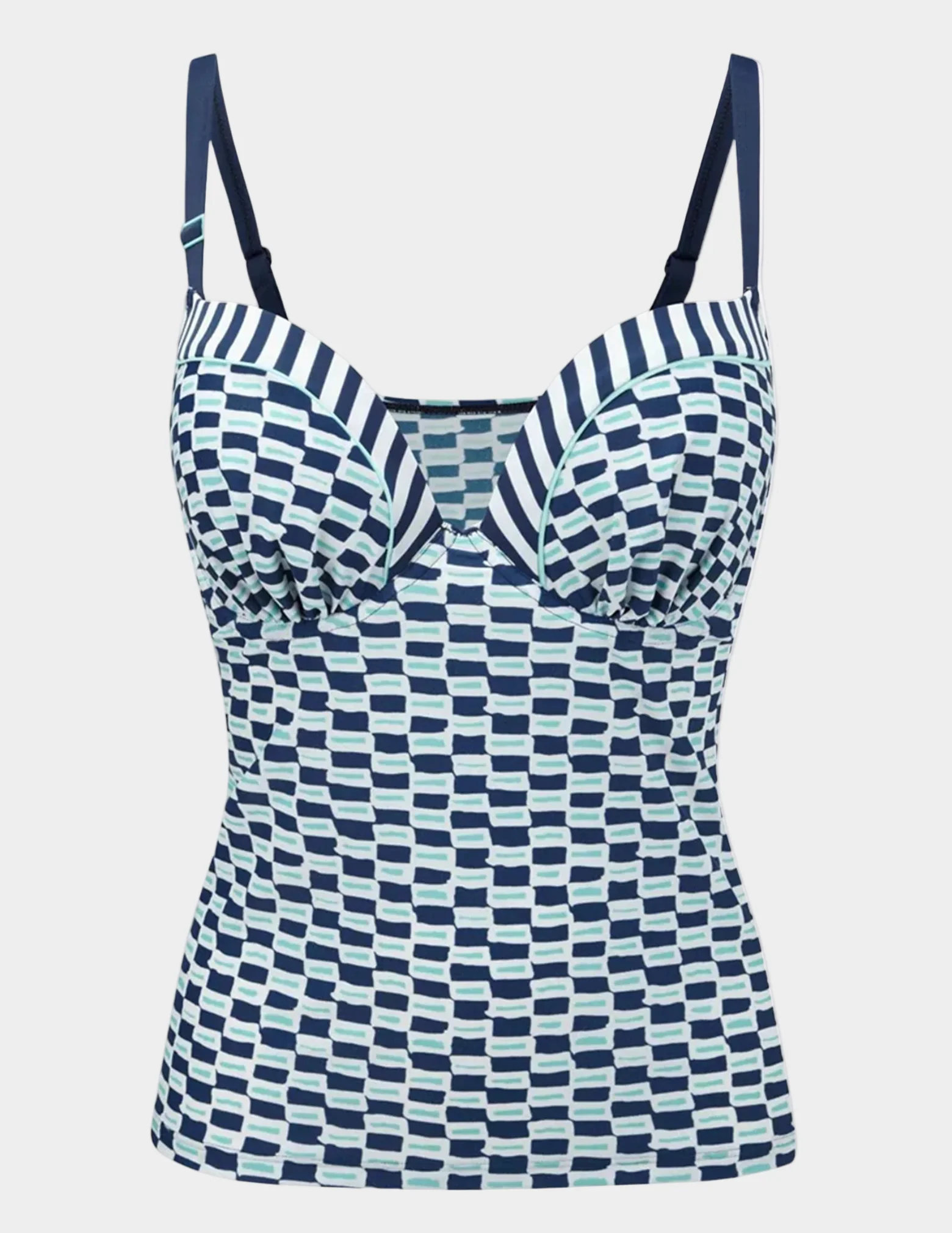 Lucille Molded Plunge Tankini - Image 3