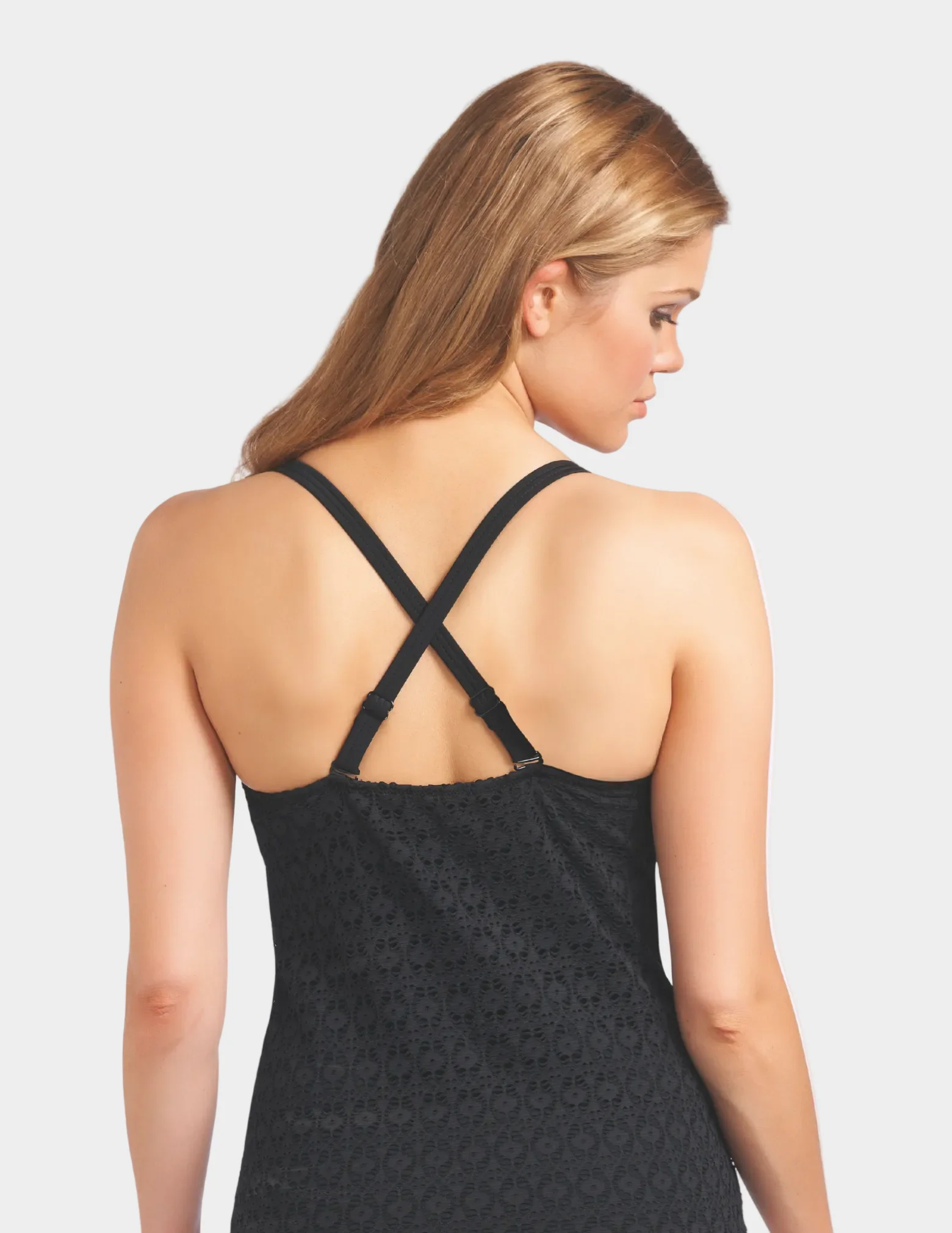 Spirit Soft Cup Plunge Tankini Top - Image 3