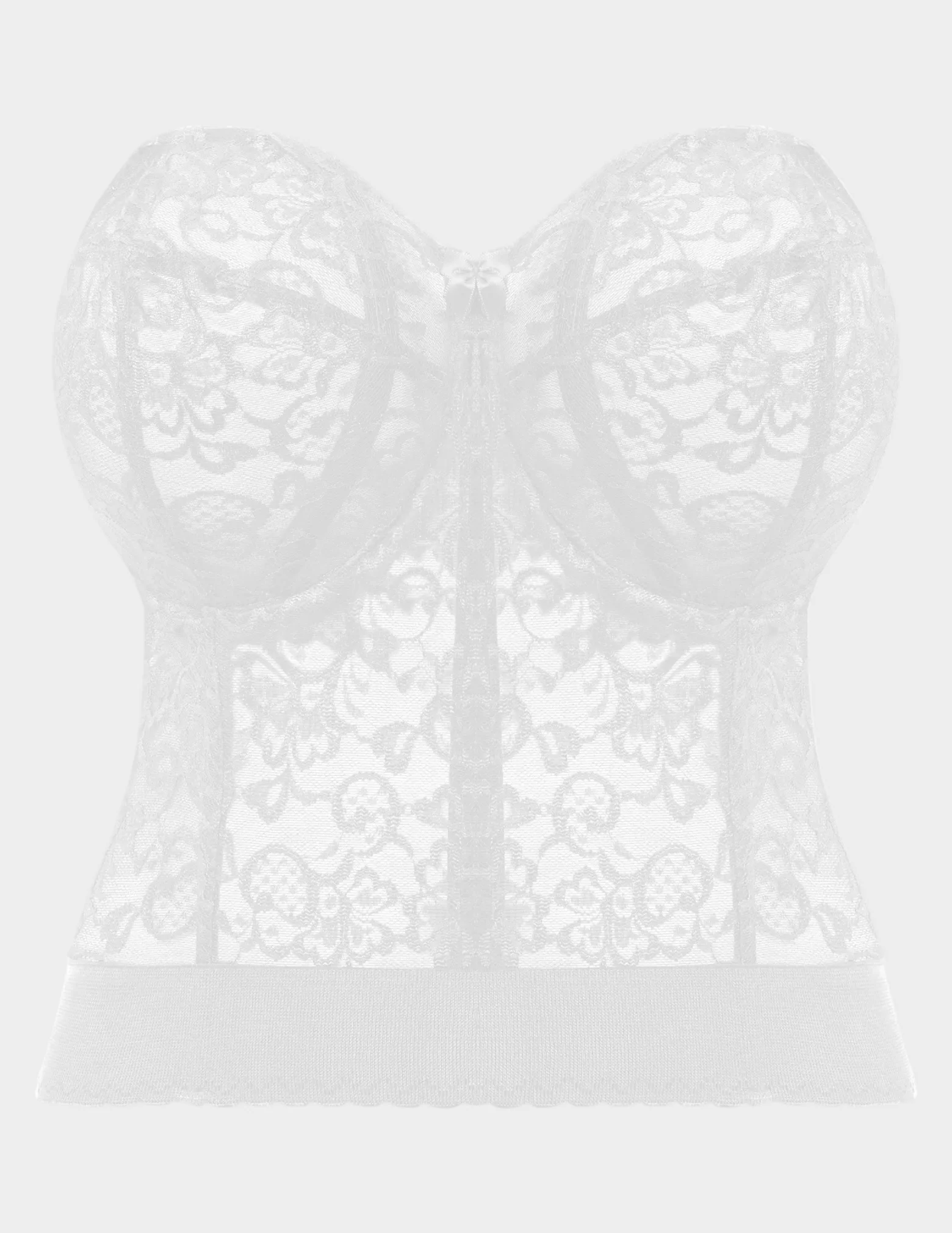 Lace Bridal Longline Bustier Bra - Image 7