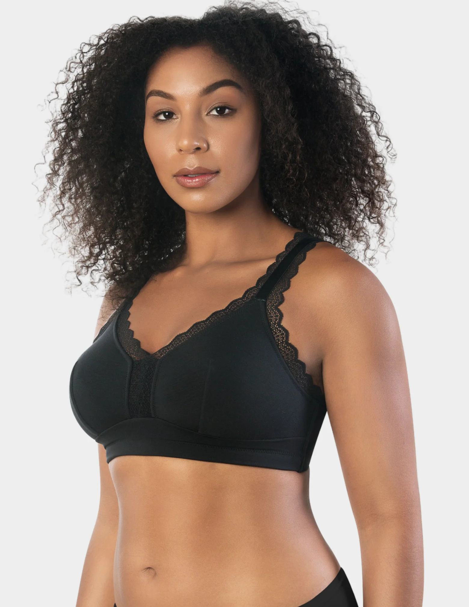 Dalis Wireless Seamed Bralette - Image 3