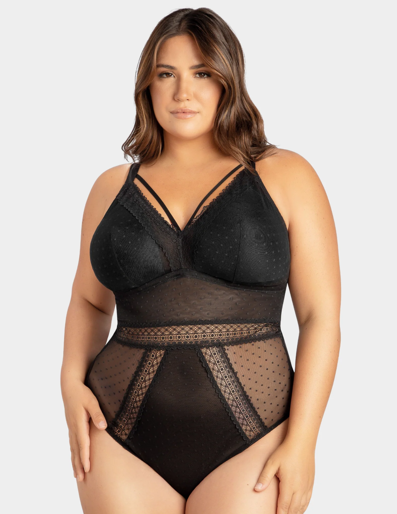 Mia Dot Wire Free Mesh Bodysuit - Image 5