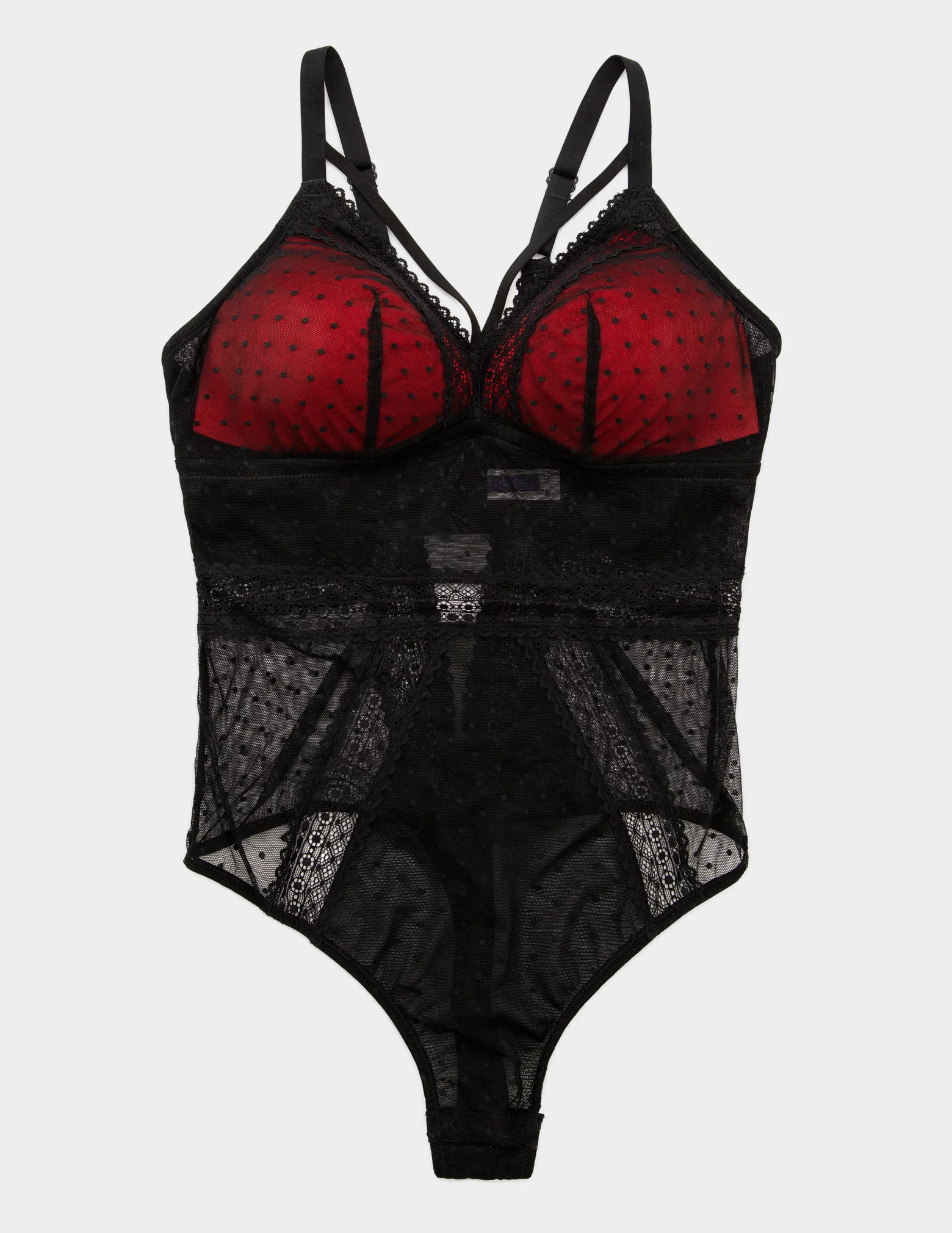 Mia Dot Wire Free Mesh Bodysuit - Image 6