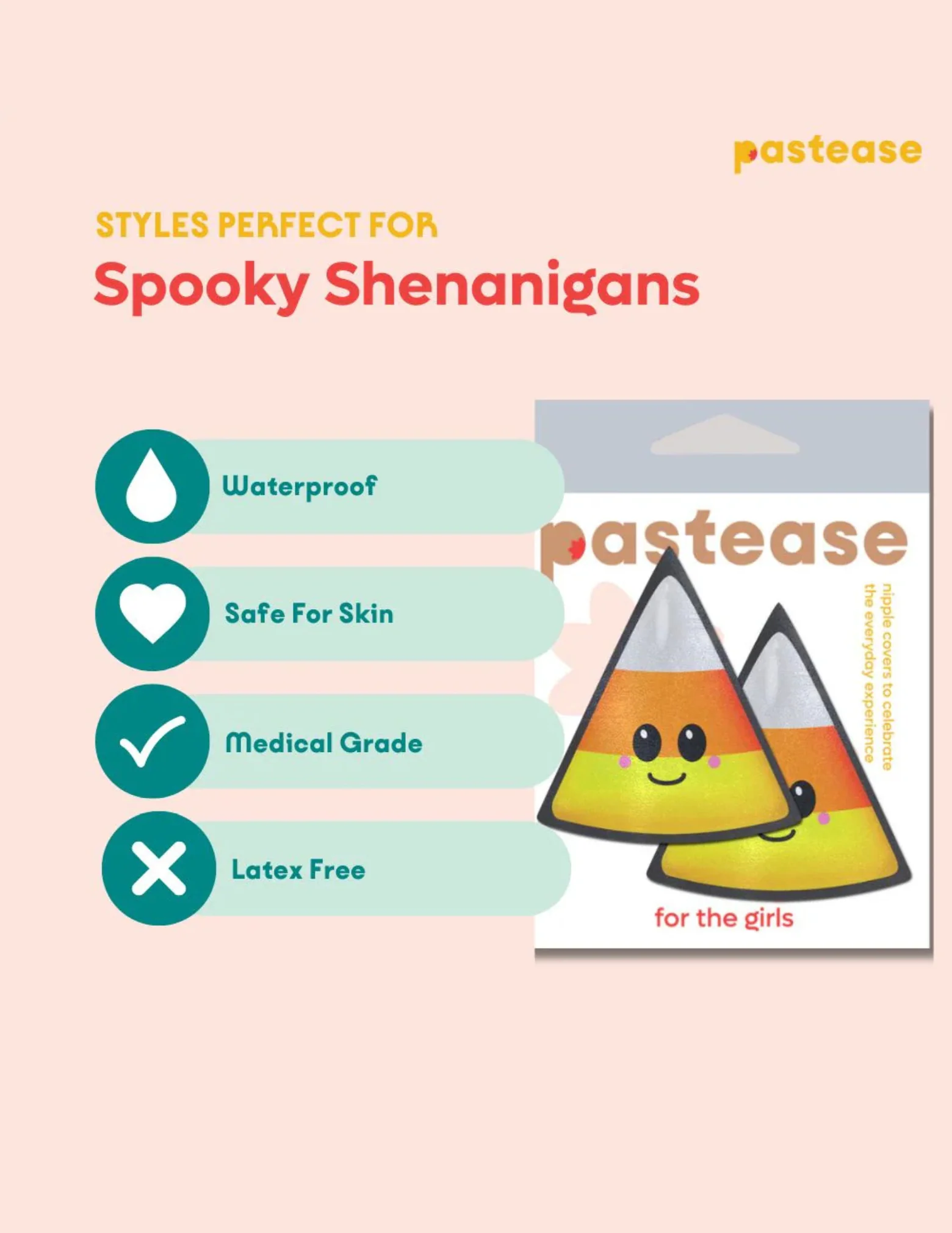Happy Candy Corn Nipple Covers - Image 3