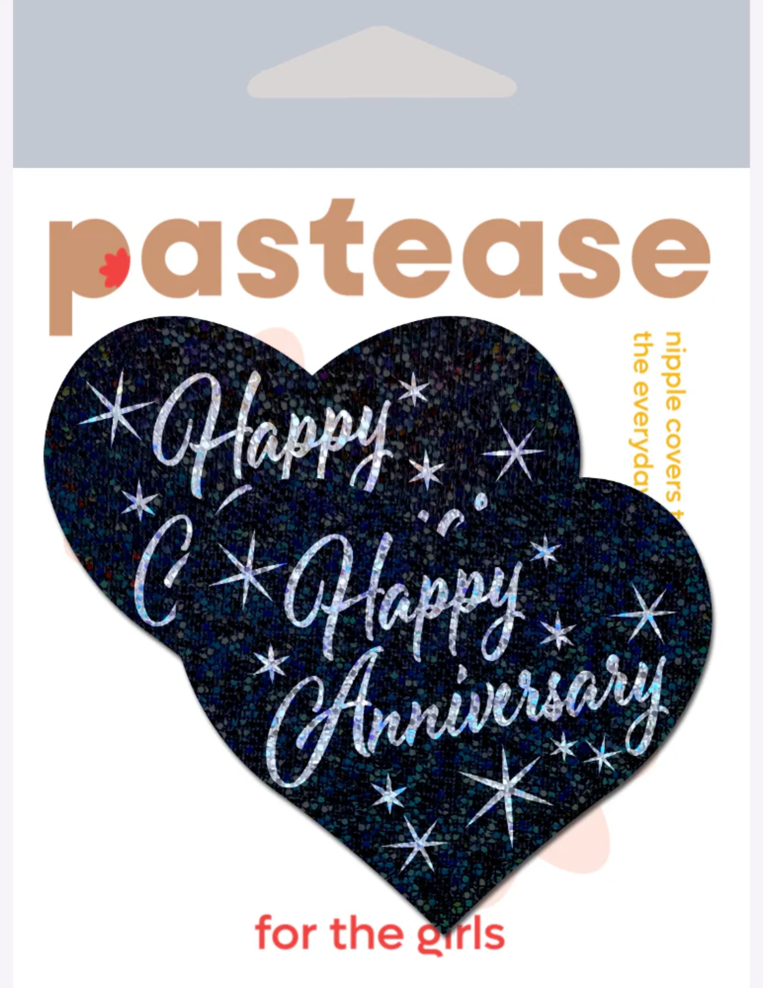 Happy Anniversary Heart Nipple Covers - Image 3